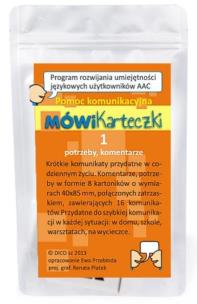 Opakowanie MÓWiKarteczki 1 - potrzeby, komentarze