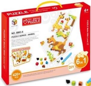 Opakowanie Mozaika 420 el. + 4 płytki - zwierzęta