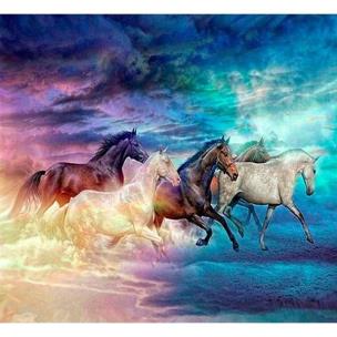 Opakowanie Mozaika diamentowa 5D - Konie 40x30cm