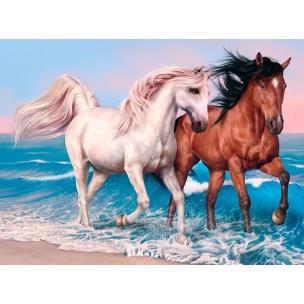 Opakowanie Mozaika diamentowa 5D - Konie 40x30cm