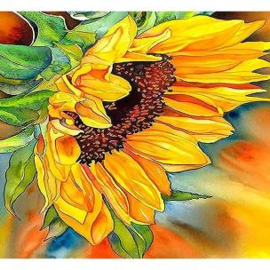 Opakowanie Mozaika diamentowa 5D - Kwiat słonecznika 40x30cm