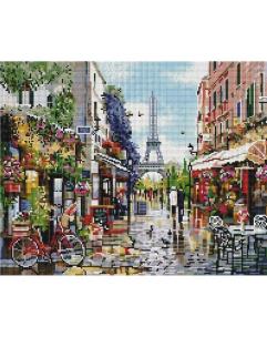 Opakowanie Mozaika diamentowa - Kwiatowy Paryż 40x50cm