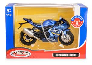 Opakowanie MSZ 1:18 SUZUKI GSX-R1000/ 67703/blue