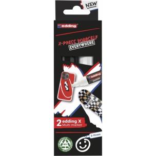 Opakowanie Multi marker biały i czarny 2szt