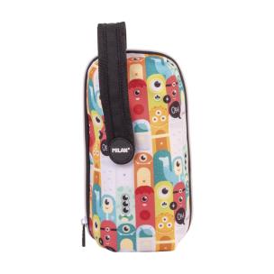 Opakowanie Multipiórnik owalny z 4 piórnikami MILAN ALIENS wielokolorowy