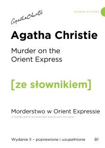 Okładka książki Murder on the Orient Express / Morderstwo w Orient Expressie z podręcznym słownikiem angielsko-polskim (wyd. 2 poprawione)