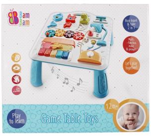 Muzyczny Stoliczek edukacyjny BamBam. Wydawca: BamBam. Multiszop.pl Opakowanie Muzyczny Stoliczek edukacyjny BamBam