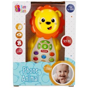 Muzyczny telefonik Lew BamBam. Wydawca: BamBam. Multiszop.pl Opakowanie Muzyczny telefonik Lew BamBam
