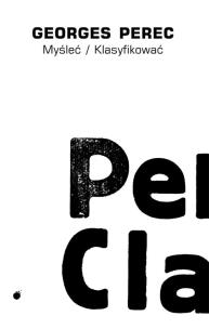 Okładka książki Myśleć/klasyfikować