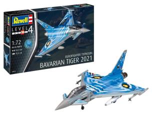 Myśliwiec Eurofighter Typhoon Bavarian Tiger 2021. Wydawca: Revell. Multiszop.pl Opakowanie Myśliwiec Eurofighter Typhoon Bavarian Tiger 2021