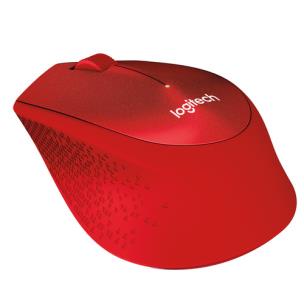 Okładka książki Mysz Logitech M330 910-004911 (optyczna; 1000 DPI; kolor czerwony)