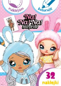 Na! Na! Na! Surprise. Naklejam i koloruję. Autor:   Praca zbiorowa. Multiszop.pl Okładka książki Na! Na! Na! Surprise. Naklejam i koloruję