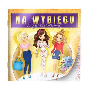 Okładka książki Na wybiegu Modelki z naklejkami