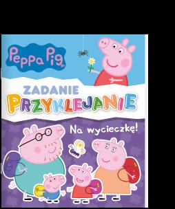Na wycieczkę. Zadanie Przyklejanie. Świnka Peppa. Autor: Opracowanie zbiorowe. Multiszop.pl Okładka książki Na wycieczkę. Zadanie Przyklejanie. Świnka Peppa