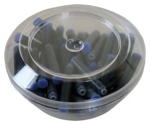 Naboje do piór niebieskie 50 sztuk. Wydawca: CRESCO. Multiszop.pl Opakowanie Naboje do piór niebieskie 50 sztuk