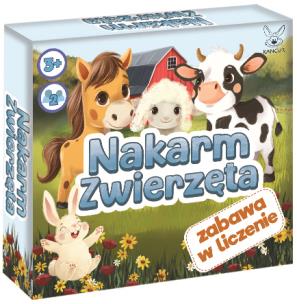 Nakarm Zwierzęta Zabawa w liczenie. Wydawca: Kangur. Multiszop.pl Opakowanie Nakarm Zwierzęta Zabawa w liczenie