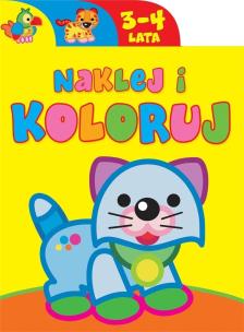 Okładka książki Naklej i koloruj 3-4 lata