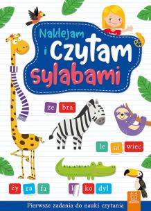 Naklejam i czytam sylabami. Pierwsze zadania do nauki czytania. Wydanie II. Autor: Bator Agnieszka. Multiszop.pl Okładka książki Naklejam i czytam sylabami. Pierwsze zadania do nauki czytania. Wydanie II