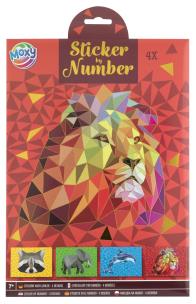 Opakowanie Naklejanie po numerach A4 Lew