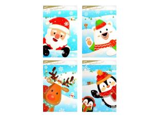 Opakowanie Naklejka BN brokat 20x30cm MIX