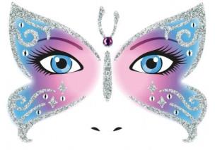 Opakowanie Naklejka Face Art Motyl
