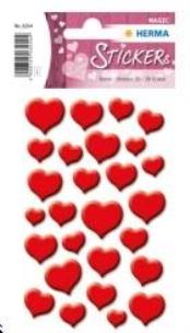 Opakowanie Naklejka Magic czerwone serca