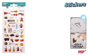 Opakowanie Naklejki 3D instrumenty