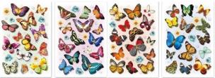 Opakowanie Naklejki 3D motyle MIX