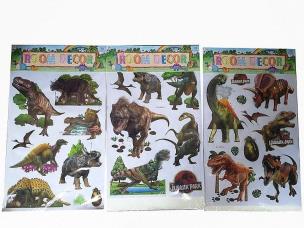 Opakowanie Naklejki 3D na ścianę - dinozaury