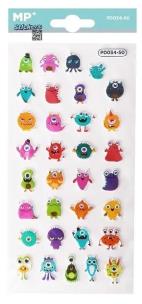 Opakowanie Naklejki 3D Potwory