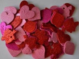 Opakowanie Naklejki 3D serca 75szt