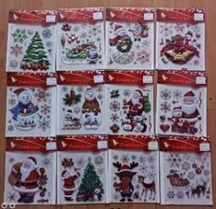 Opakowanie Naklejki Boże Narodzenia MIX