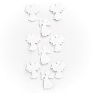 Opakowanie Naklejki brokatowe 3D - aniołki 9szt