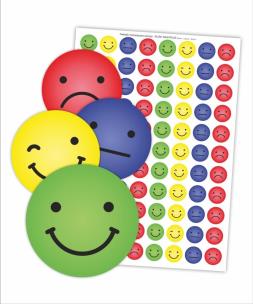 Naklejki. Buźki nastroje. Wydawca: LearnHow. Multiszop.pl Opakowanie Naklejki. Buźki nastroje