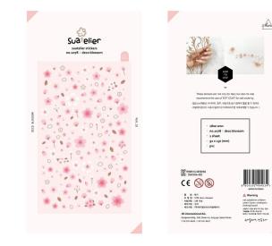 Naklejki Deco Kwiaty różowe. Wydawca: Suatelier. Multiszop.pl Opakowanie Naklejki Deco Kwiaty różowe