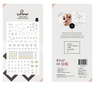 Naklejki Deco Litery i Gwiazdy. Wydawca: Suatelier. Multiszop.pl Opakowanie Naklejki Deco Litery i Gwiazdy