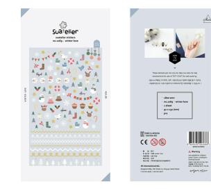 Naklejki Deco Zima. Wydawca: Suatelier. Multiszop.pl Opakowanie Naklejki Deco Zima