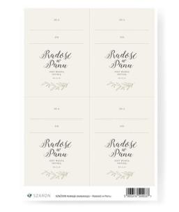 Opakowanie Naklejki dedykacyjne - Radość w Panu