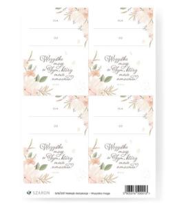 Opakowanie Naklejki dedykacyjne - Wszystko mogę