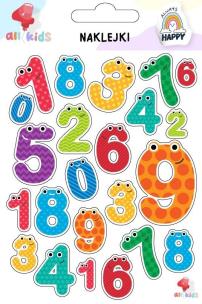 Opakowanie Naklejki dla dzieci Cyferki