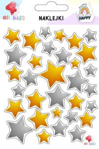 Naklejki dla dzieci Gwiazdki. Wydawca: All4Kids. Multiszop.pl Opakowanie Naklejki dla dzieci Gwiazdki