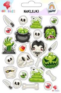 Naklejki dla dzieci Halloween 1. Wydawca: All4Kids. Multiszop.pl Opakowanie Naklejki dla dzieci Halloween 1