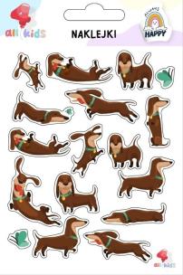 Naklejki dla dzieci Jamniki. Wydawca: All4Kids. Multiszop.pl Opakowanie Naklejki dla dzieci Jamniki