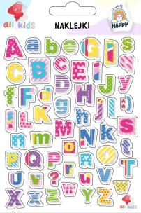Opakowanie Naklejki dla dzieci Kolorowe literki