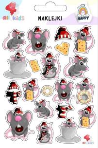 Naklejki dla dzieci Myszy. Wydawca: All4Kids. Multiszop.pl Opakowanie Naklejki dla dzieci Myszy