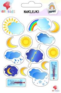 Naklejki dla dzieci Pogoda. Wydawca: All4Kids. Multiszop.pl Opakowanie Naklejki dla dzieci Pogoda