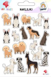 Naklejki dla dzieci Psy. Wydawca: All4Kids. Multiszop.pl Opakowanie Naklejki dla dzieci Psy
