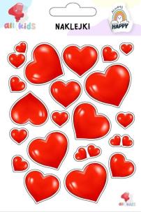 Opakowanie Naklejki dla dzieci Serca