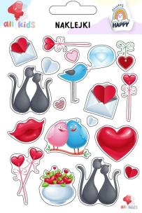 Naklejki dla dzieci Walentynki 2. Wydawca: All4Kids. Multiszop.pl Opakowanie Naklejki dla dzieci Walentynki 2