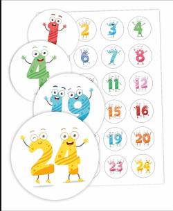 Naklejki do szafki - Cyfry 01 24 szt.. Wydawca: LearnHow. Multiszop.pl Opakowanie Naklejki do szafki - Cyfry 01 24 szt.